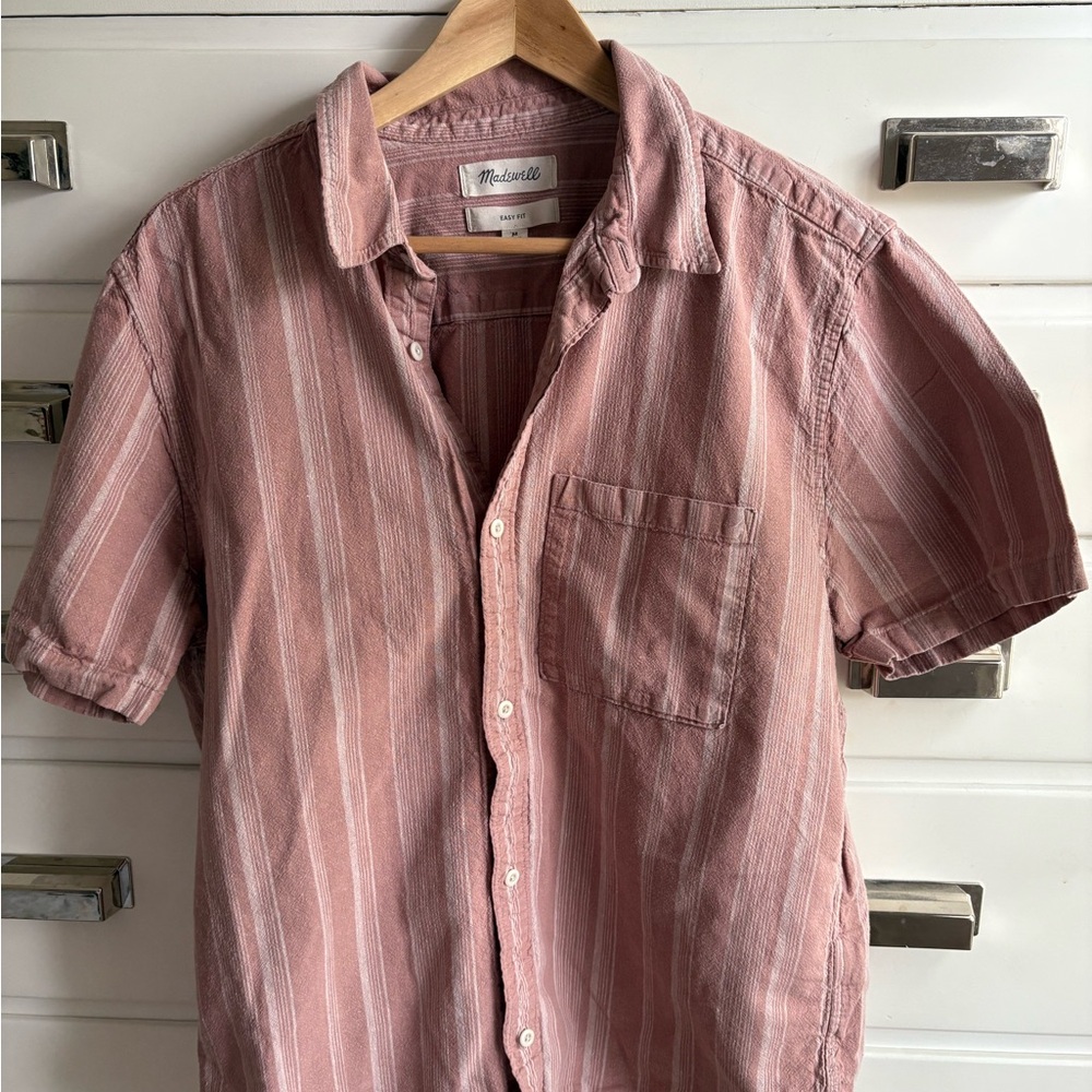 Madewell Pink Casual Button Down Shirt